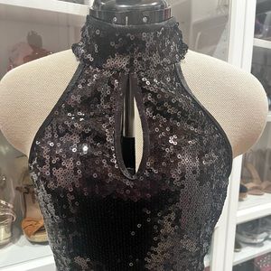 SOLD!!! Do not buy! Black Fully-Sequined Jumpsuit